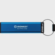 KINGSTON USB stick IronKey Keypad 200 256 GB plavi USB-A 3.2 Gen 1