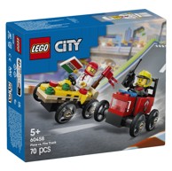 LEGO City Auto dostavljača pizze vs. vatrogasno vozilo u utrci 60458