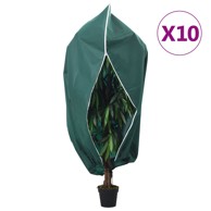 Navlaka za biljke s patentom, flis, 10 kom, 70 g/m², 3,93x3 m