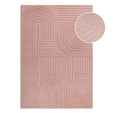FLAIR RUGS Ružičasti vuneni tepih Zen Garden, 120 x 170 cm