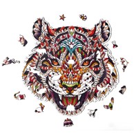 Drvene puzzle KP21877, Šareni tigar, veličina M