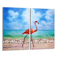 TMK Staklena zaštita za štednjak ili ploču za kuhanje iz dva dijela 30x52, flamingo
