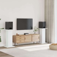 Stalci za zvučnike, 30x30x80 cm, konstruirano drvo, bijela, 2 komada