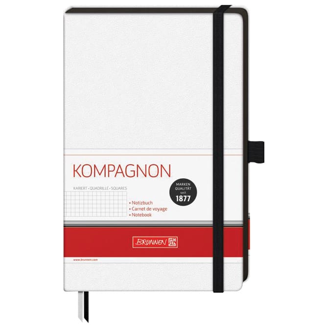 BRUNNEN Kompagnon Notes A5, karo, 96 listova, 80 g, šamoa, s gumicom ...