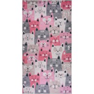 VITAUS Ružičasti dječji tepih 160x230 cm Silly Cats 