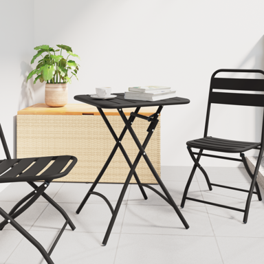 Sklopivi vrtni stol od čelika, 55×55×73 cm, antracit