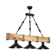 Viseća svjetiljka od grabovog drveta Kütük Yanık