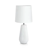 Stolna lampa Nicci, E14, bijela