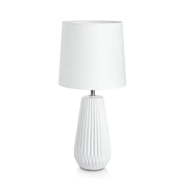 Stolna lampa Nicci, E14, bijela