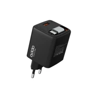 ADDA Punjač CH-011-BK, zidni, Type C ulaz s integriranim Type C kabelom, 30W, GaN tehnologija, crni