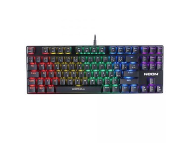 NEON Tipkovnica Morpheus - Gaming, žična, backlight, rainbow, metal