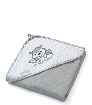 BABYONO Ručnik bambus 76x76 cm, siva