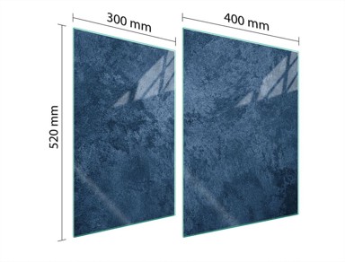 TMK Staklena zaštita za štednjak ili ploču za kuhanje 70x52, škriljac