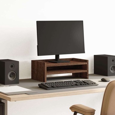 Stalak za monitor, 42x24x16 cm, smeđi hrast