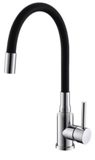 ALVEUS Kuhinjska slavina Flexa, krom, crna