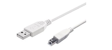 GBC Kon.El.Co. USB 2.0 kabel USB-A - USB-B 3,0 m, bijeli