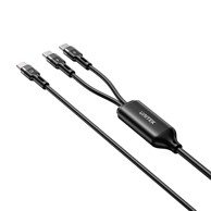 UNITEK USB-C kabel 2u1, PD 100 W, silikonski, 1,8 m