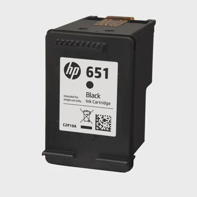 HP Tinta, 651, original, crna