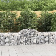 Lučne gabionske košare 3 kom 200x50x60/80 cm pocinčano željezo