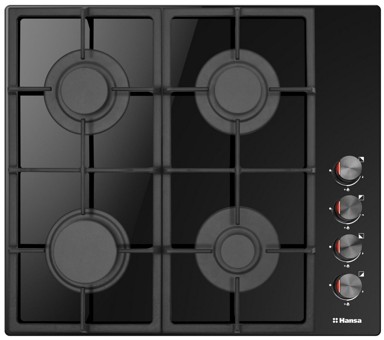HANSA Ploča za kuhanje BHKS620531, staklokeramika, 4 plina