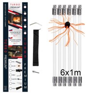 Rotirajuća četka za čišćenje dimnjaka TURBO Premium, set 6 m