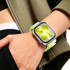 GS Najlonska narukvica za Huawei Watch Fit 3/4/4 Pro/5/5 Pro, žuto-siva