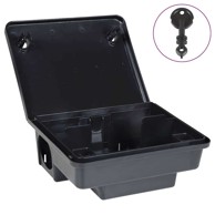 Zamke za miševe 6 kom, crne, 23x19x9.5 cm