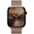APPLE Watch Series 10 4G, 42mm, zlatna, zlatna Milanaise narukvica, M