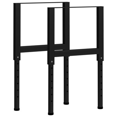 Okvir za stol 2 kom 55 cm, crna