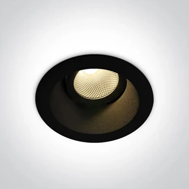 ONE LIGHT Ugradbena svjetiljka led/7w/3000k/560lm/60°/230v ip20 crna dm11107fd/b/w
