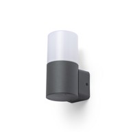 RENDL Zidna lampa, Bonnie, opal PP, 230V, E27 28W, IP44, antracit