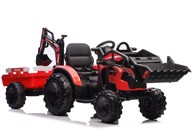 Traktor na akumulator s prikolicom SX2068, crveni