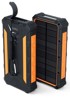 SPELLO Solarna prijenosna baterija, kapacitet 24000 mAh, snaga 15 W, crna boja