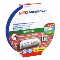 TESA Powerbond vanjska ljepljiva traka 5x19 mm, bijela