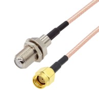 Pigtail F utičnica / SMA-RP utikač, RG316, 3 m