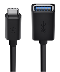 BELKIN USB kabel USB-C na USB-A 3.0 14 cm crni
