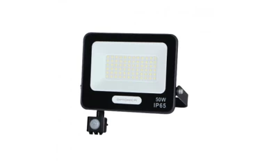 LED SMD reflektor, 50 W, 4000 K, crno tijelo, sa senzorom