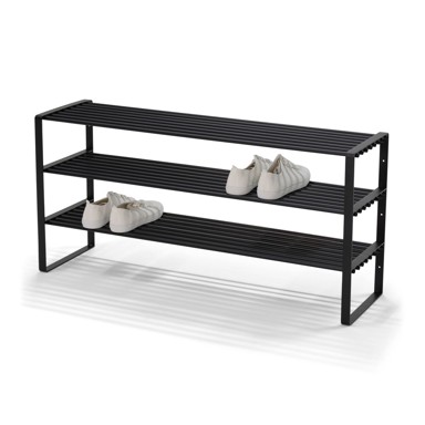 SPINDER DESIGN Crni metalni ormarić za cipele Rex