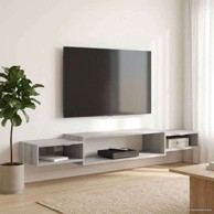 TV ormar za montažu na zid 180 cm, siva sonoma