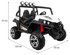 Buggy na akumulator Grand 4x4 Lift Strong, bijeli, dvosjed