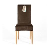 RESTILO Smeđa rastezljiva presvlaka za stolicu 48 cm Sento
