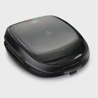 TEFAL Aparat za sendviče/vafle SW 341B Snack Time, crno/sivi