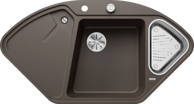BLANCO Sudoper DELTA II-F InFino SILGRANIT 18/10, s dalj.upr. - kava