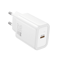 HOCO Punjač adapter N60, GaN, Type-C, PD, 20 W, bijela