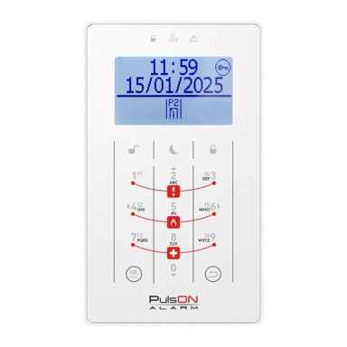 BCS BASIC Tipkovnica za kontrolu pristupa Bcs Pulson LCD/S Wh, bijela