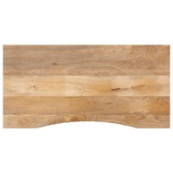 Ploča za radni stol zaobljena 120 × 60 × 2,5 cm, drvo mango