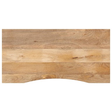 Ploča za radni stol zaobljena 120 × 60 × 2,5 cm, drvo mango