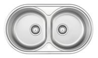 STIL Inox sudoper dva korita 79x44 cm