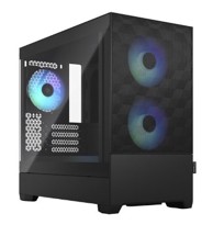 FRACTAL DESIGN Kućište Pop Mini Air RGB TG Clear, mATX, crno, bez napajanja