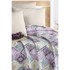 MILA HOME Ljubičasti/krem pamučan prekrivač 200x230 cm Pique